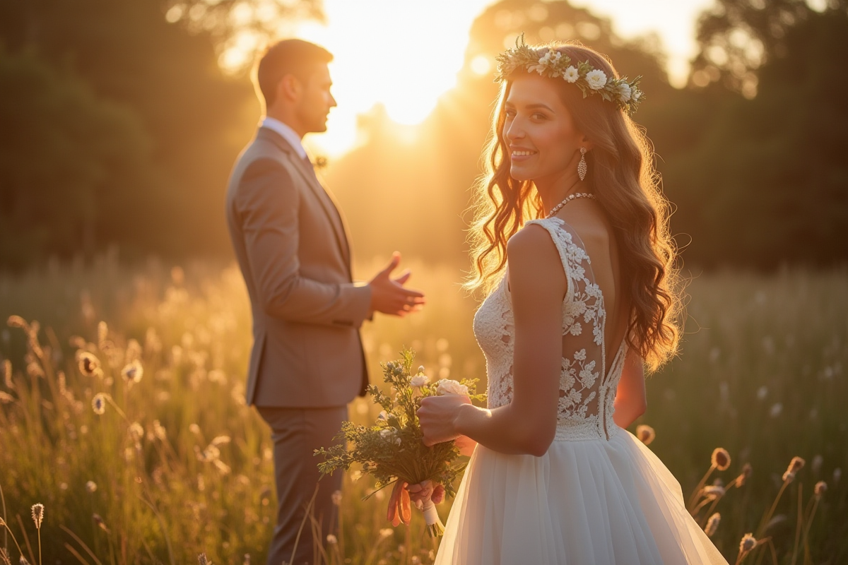 Bijoux mariage bohème : accessoires naturels pour mariée libre