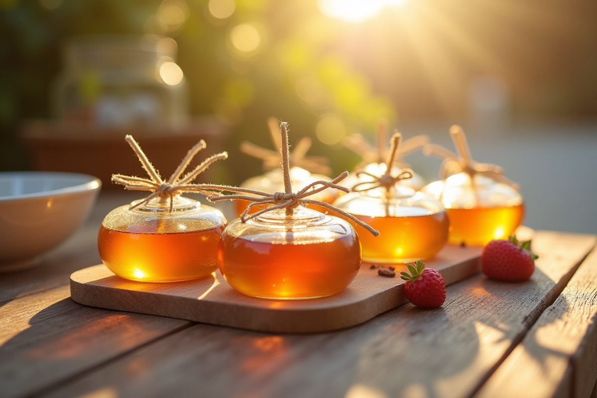Cadeaux invités mariage gourmand : miel, confiture et chocolat