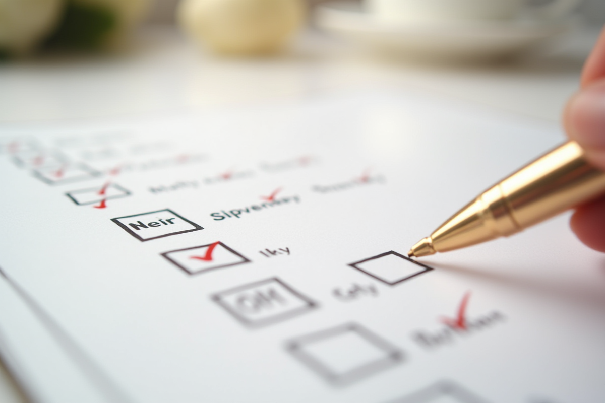 Checklist prestataires mariage : tous les RDV à planifier