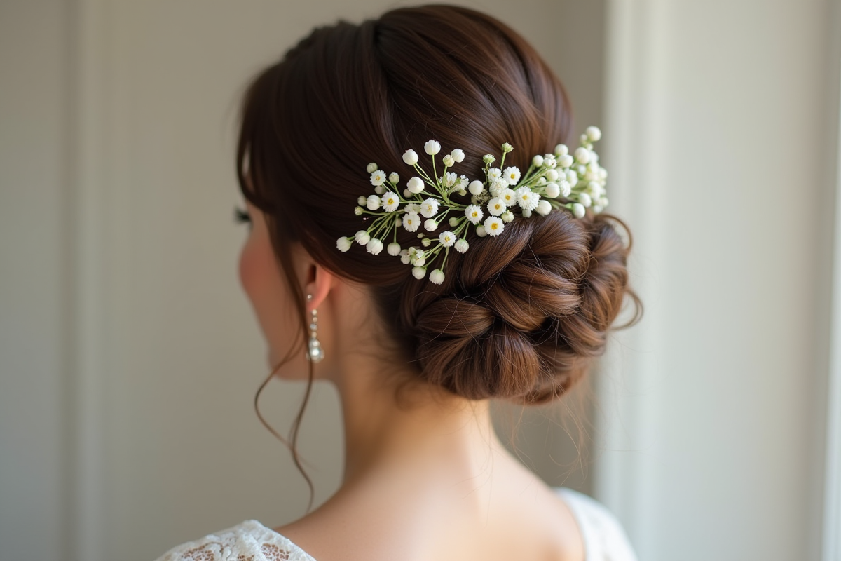 Coiffure mariage cheveux courts