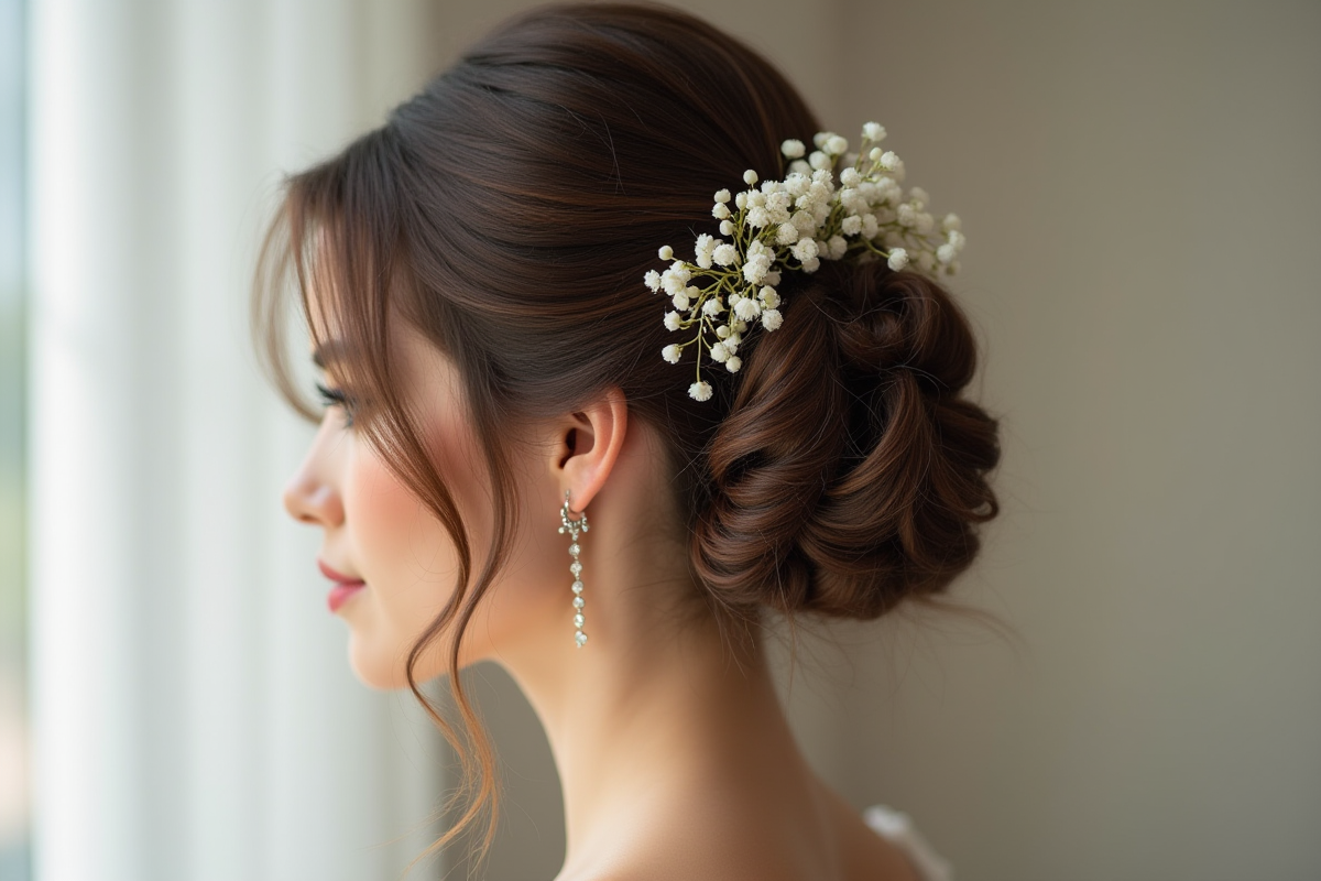 Coiffure mariage et voile
