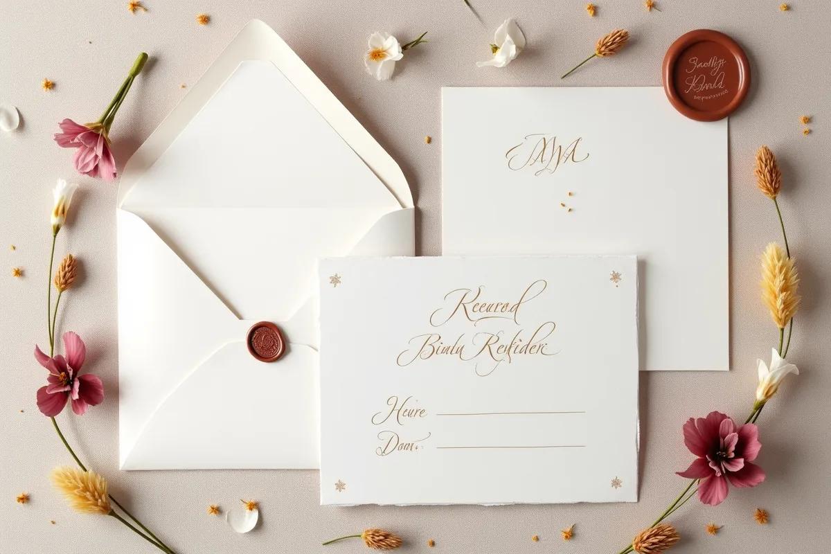 Faire-part mariage moderne : tendances et designs contemporains