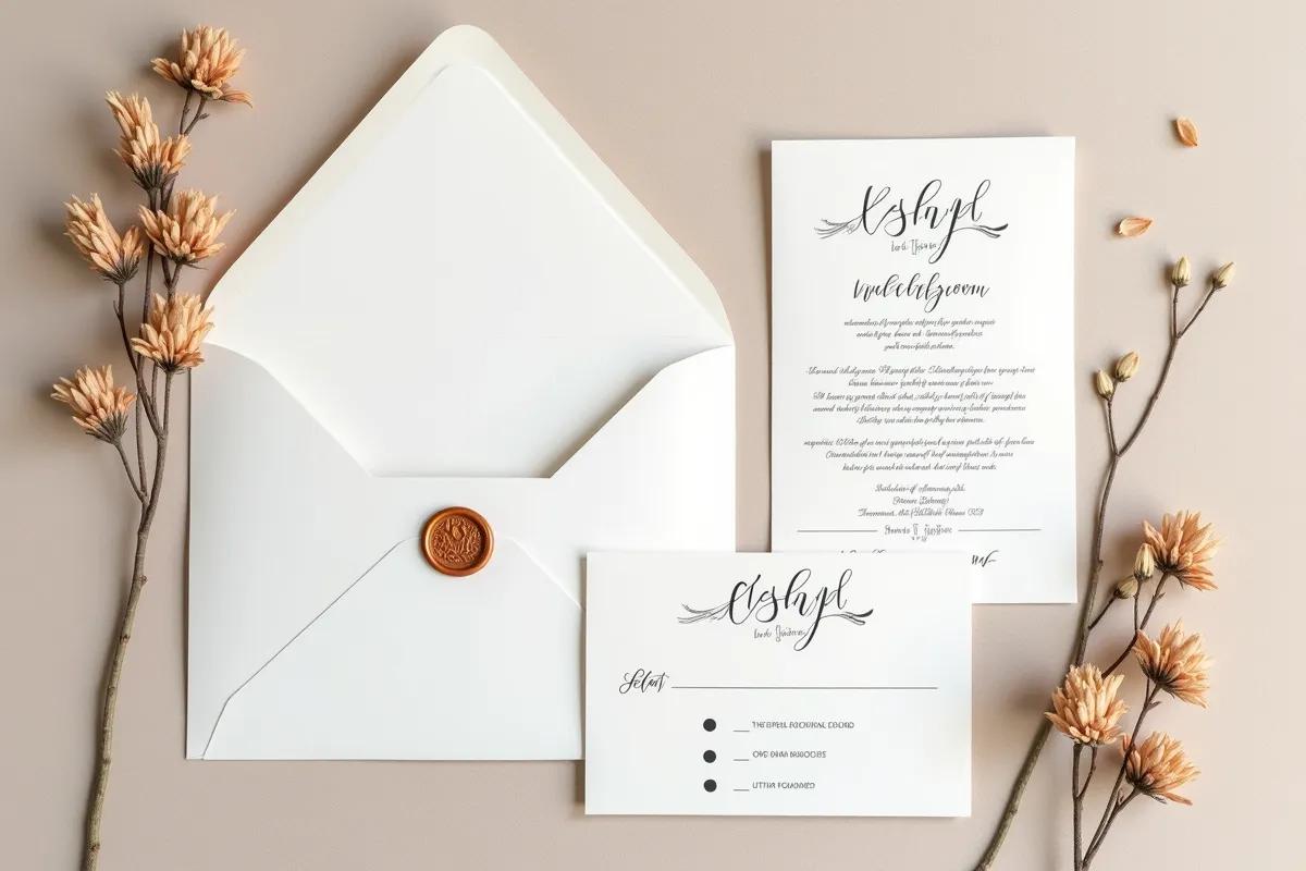 Faire-part mariage vintage