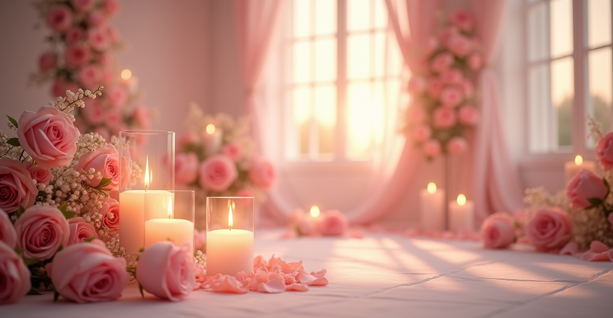 Palette couleurs mariage romantique : pastels et dorés en 2026