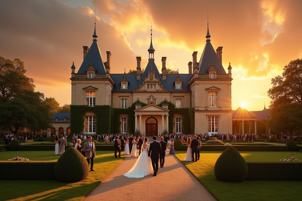 Petit château mariage intime : 25 écrins pour 50 à 80 invités