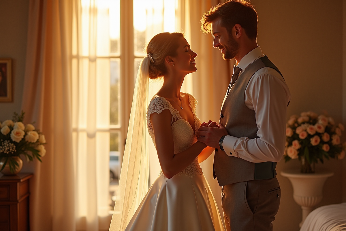 Photos des préparatifs mariage : capturer le début de l'aventure