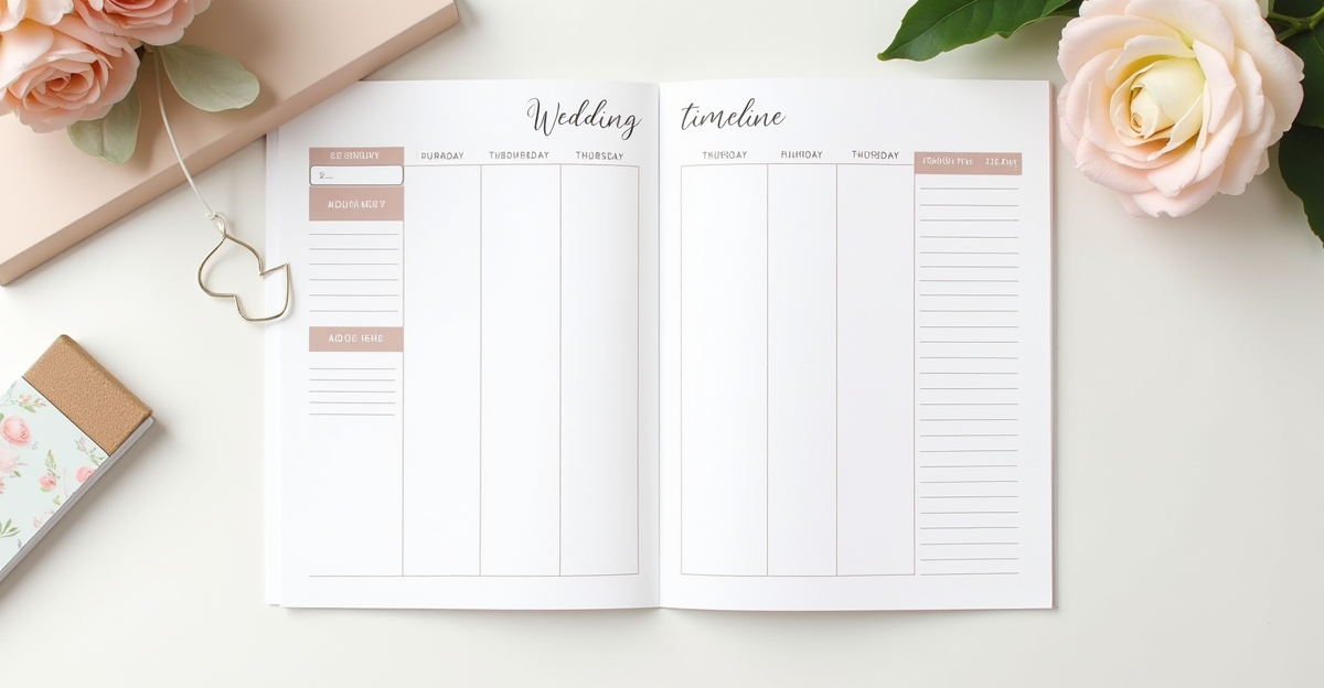 Planning réservation prestataires mariage : quand réserver quoi