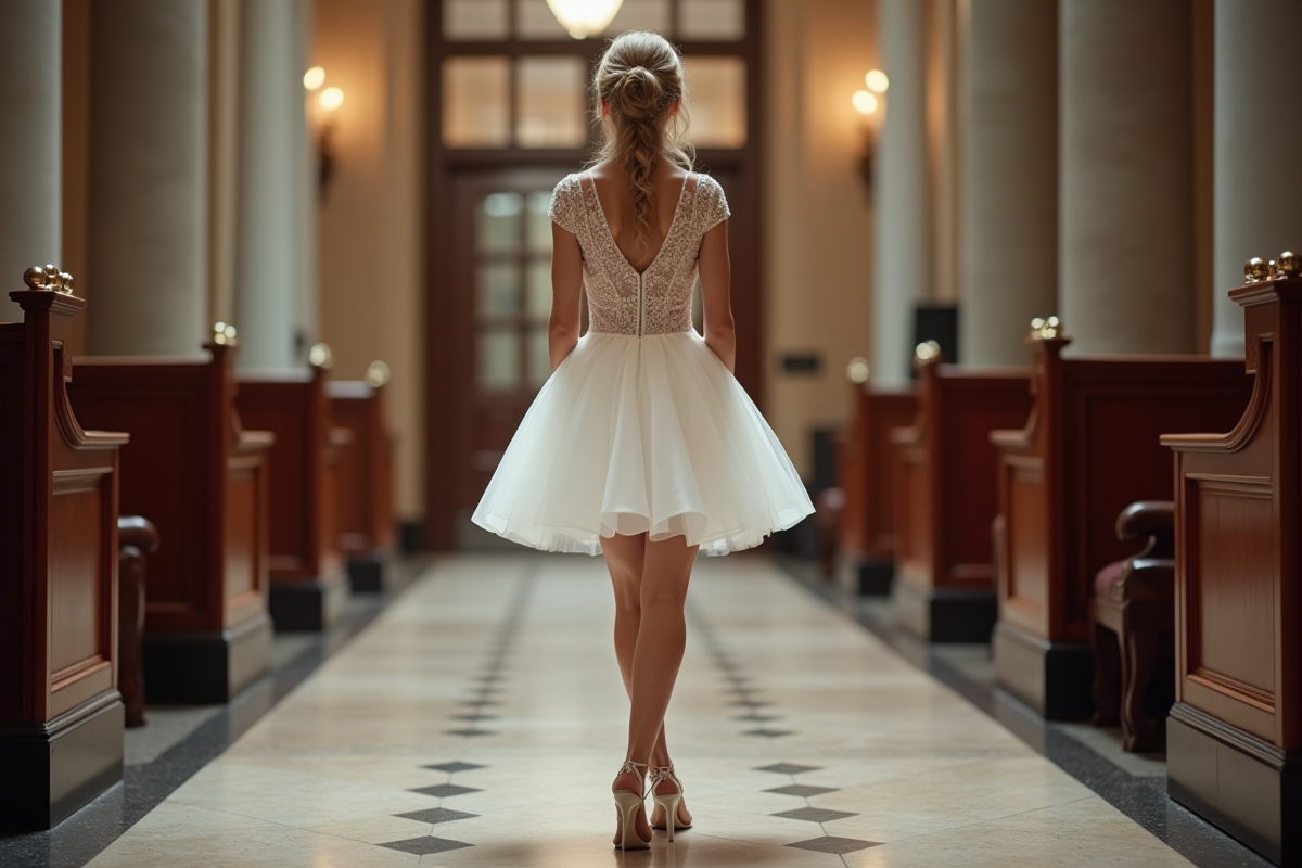 Robe de mariée courte : oser le style moderne