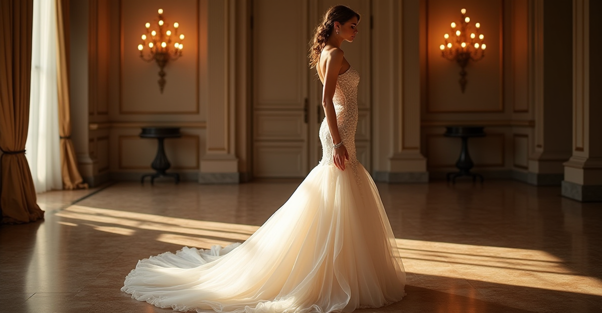 Coiffure pour robe de mariée sirène : les meilleurs styles 2026