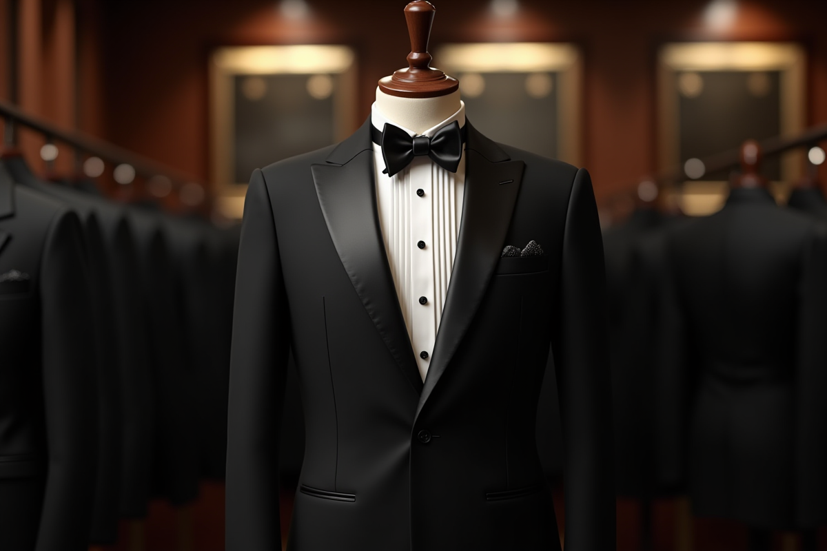 Accessoires smoking mariage : boutons, pochette et ceinture de smoking